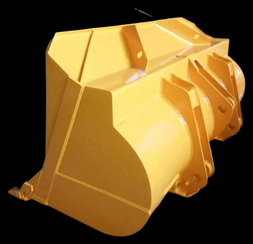 Bucket kuning besar dengan pelat samping tebal